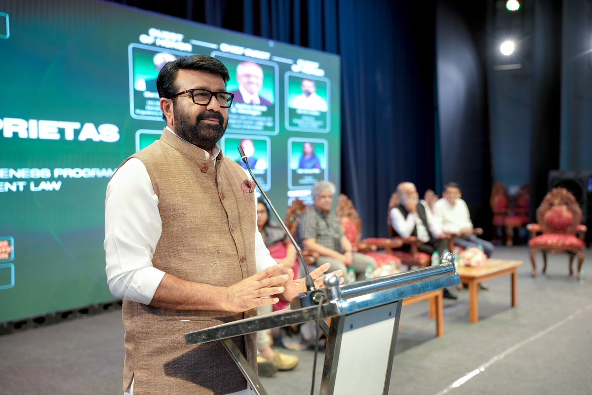 mlanaharis's tweet photo. Attended the inauguration of PROPRIETAS 2026, an educational awareness programme on apartment ownership and management, organized by the NLS Legal Aid Society at St. Joseph's College of Law, Bengaluru today https://t.co/xMSclze9v4