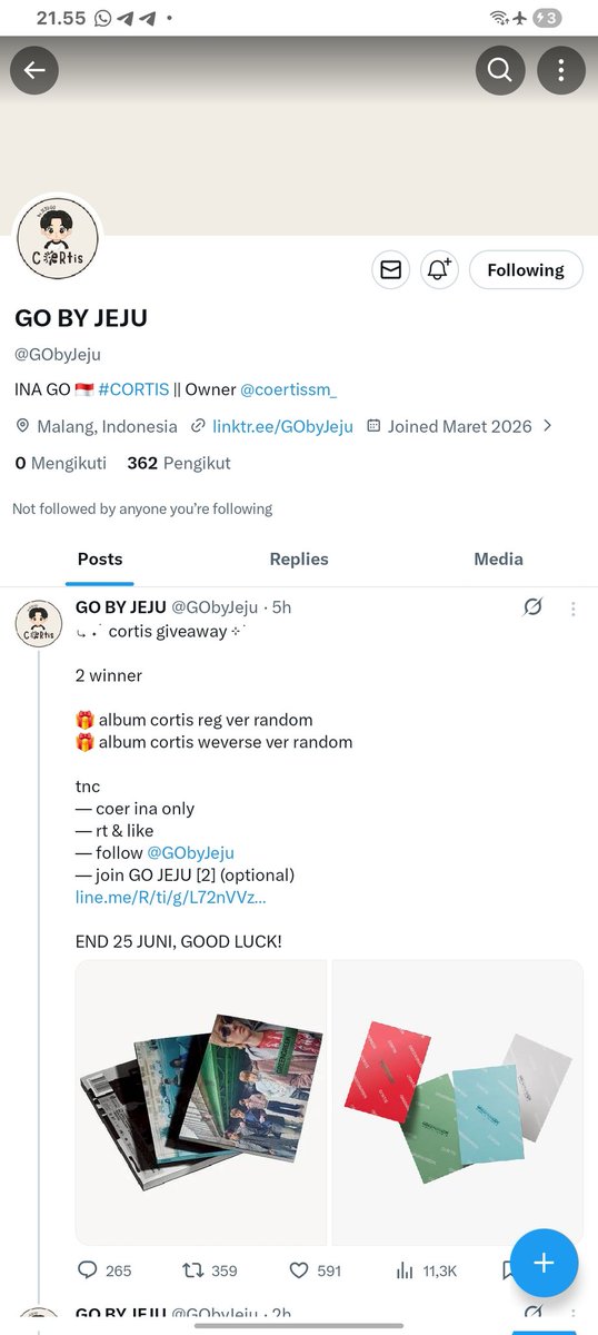 iYippiee's tweet photo. @GObyJeju izin ikutan yahh, terimakasii udah ngadain GA inii. sebagai member ke enam cortis aku doain go nya ramee dan amanah teruss, pengen deh jajan juga di go ini rasanyah tp blm bisa join aku nya t_______t https://t.co/uEGW8oeEc7