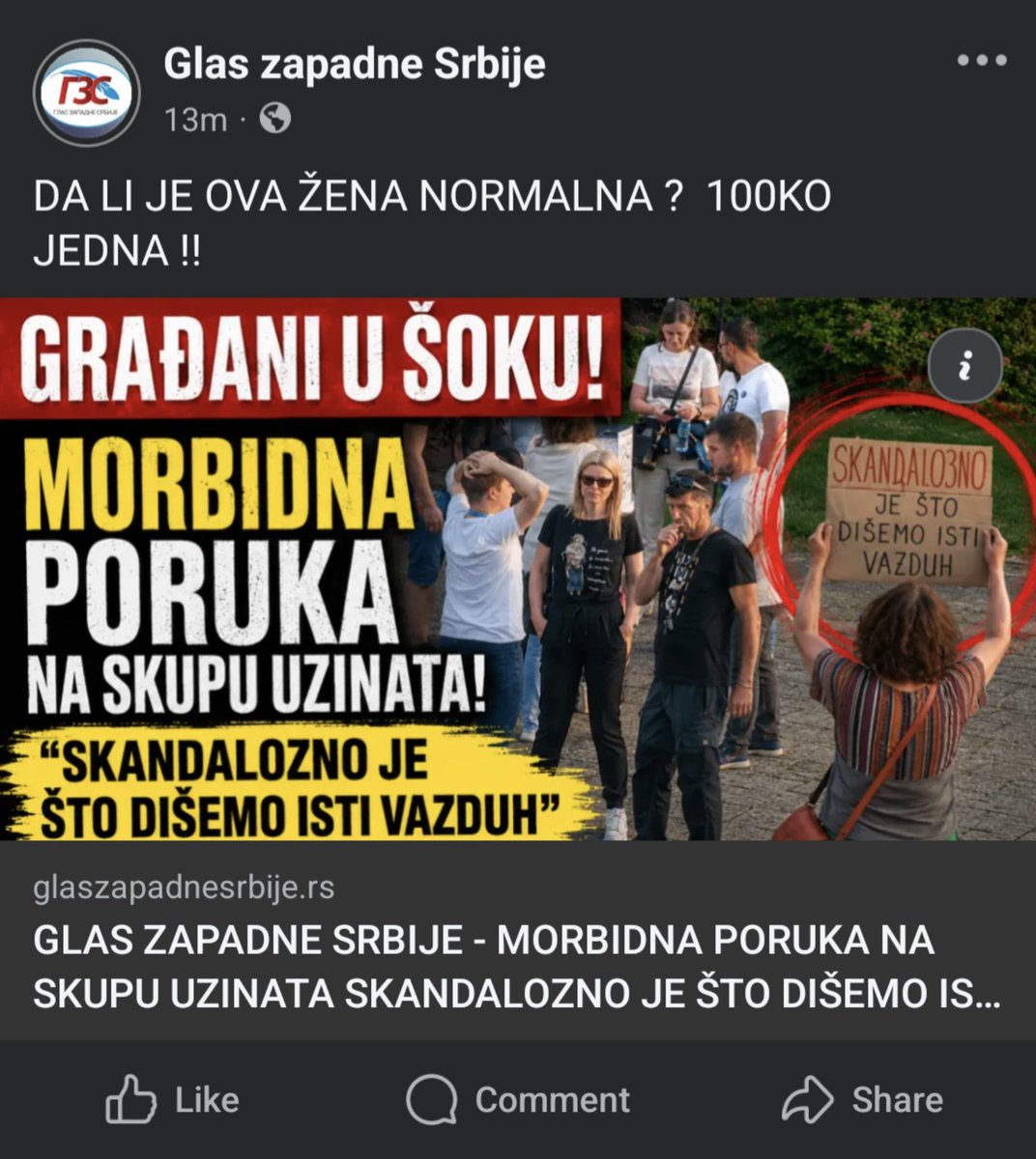 kostja_r's tweet photo. Bane osuđen na milionsku kaznu zbog vređanja rečju "govedo". G*ozden Nik*lić u vesti o skupu na kojem je sakupljan novac za kaznu opušteno napiše "stoko jedna". Ok. https://t.co/OclXIhTEb5