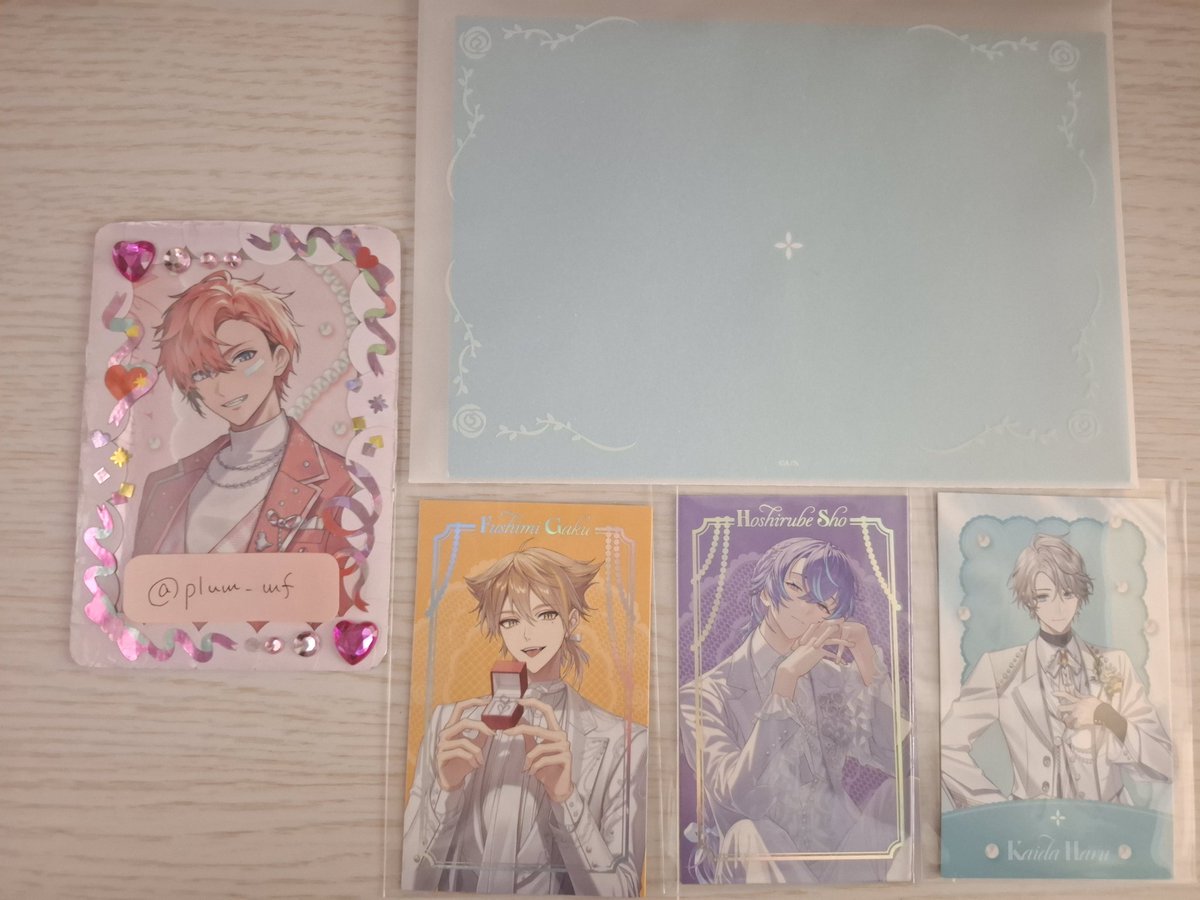 plum_mf's tweet photo. 【交換 譲渡】
にじさんじ 🌈🕒 Luminous Marriage ランダムフォト風カード 特典

譲:画像のもの
求:カード→同種IDの方(同レア同士、1番左の方のみ定価での譲渡可)
特典→￥200+送料

リトリン必読
13日都内、横浜での手渡し>郵送
検索からもお気軽にお声かけください https://t.co/Ec92cRxN0g