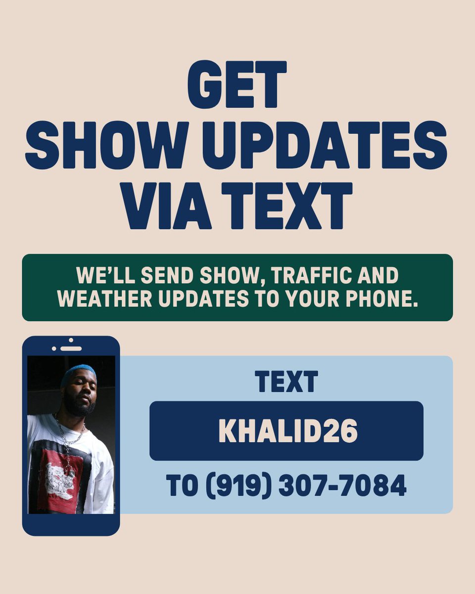 RedHatAmp's tweet photo. TONIGHT (6/6)! Khalid: It's Always Summer Somewhere Tour with Lion Babe at Red Hat Amphitheater!

🎟️ TICKETS: https://t.co/lYwPfGCx3Q
📱 TEXT OPT-IN: https://t.co/Q9eOrULui4
⭐ UPGRADES: https://t.co/PjE81PBglX
❤️ VENUE POLICIES: https://t.co/qWTZumlrOL
🚭 https://t.co/FPWTaBvwn8
