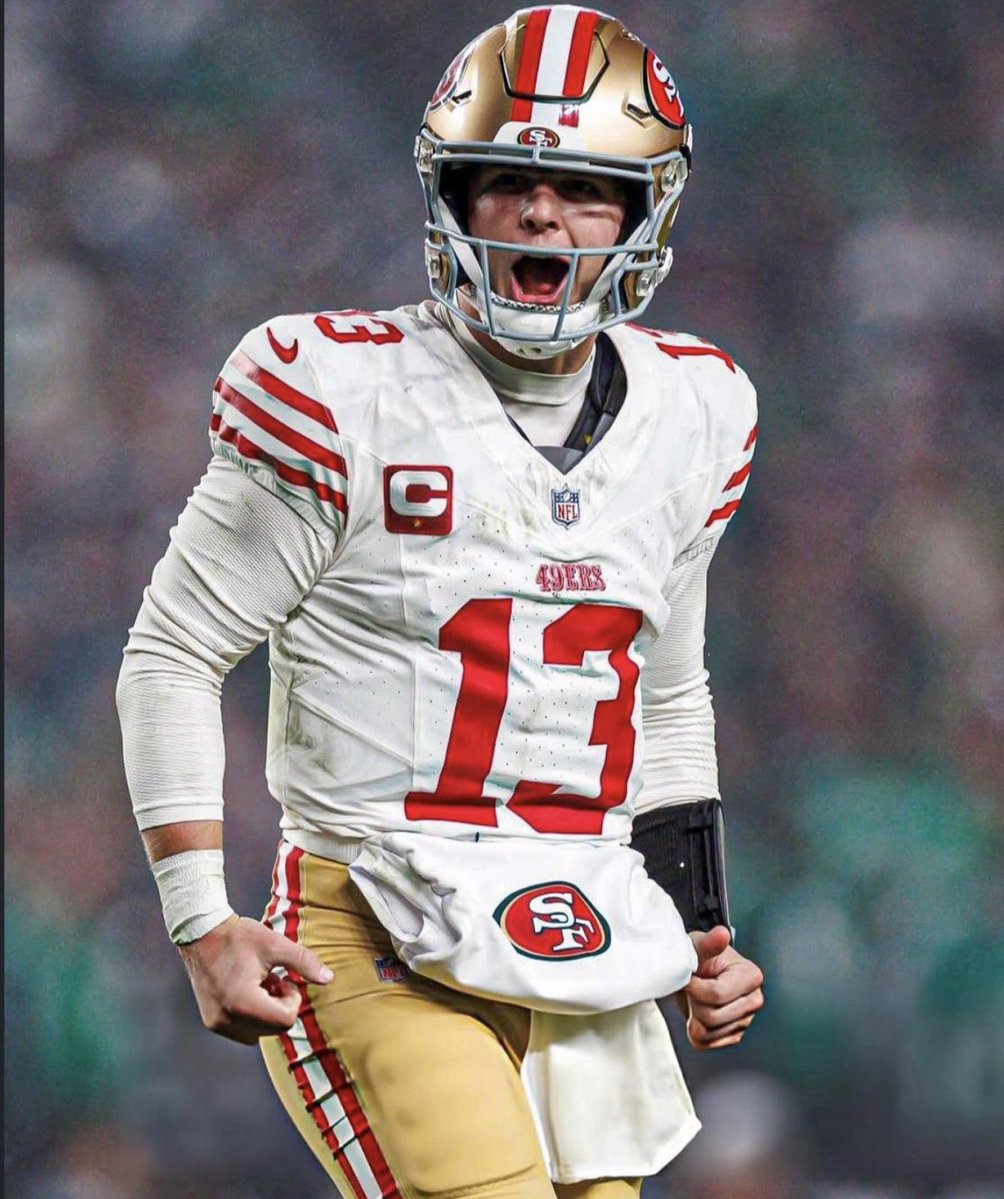 Coach_Yac's tweet photo. Alex Smith was asked if he thinks Brock Purdy will win a Super Bowl:

“Yeah, I think he’s got a great chance. This is a guy that I think will always give you a chance to be in contention. Look at last year, if that’s not an example— they had no business doing what they did last year. Given all the adversity and who they were playing against. Look at the division. I still think you can make an argument that Kyle Shanahan is Coach of the Year last year with the job he did. Look at the way Brock played. Again, he’s always going to give you a chance vs anybody. I still think Brock’s best days are ahead and I think he has the skill set to play high level football for a long time.”

via: @sportslarryk