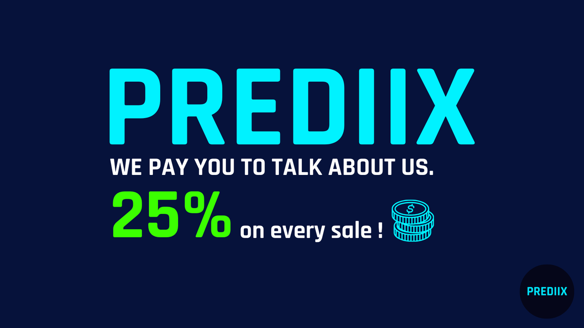 Prediix_off's tweet photo. We're hiring paid collaborators💰

@Prediix_off is launching soon and we're looking for people to help us spread the word.

You talk about us. We pay you for every sale.

Requirements:
1⃣ Active account on X, TikTok or Instagram
2⃣ At least 500 followers.

DM us if you're in. 💬 https://t.co/ebd079gQO1