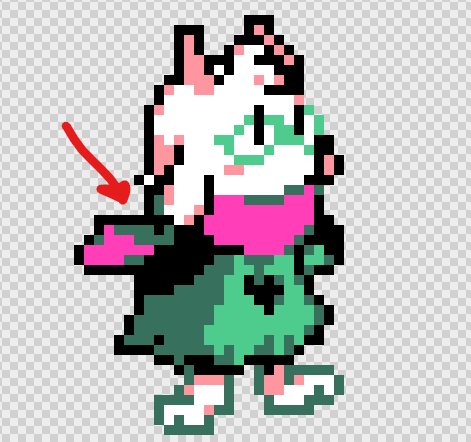 Do you guys think that Hatless Ralsei's sprites are taken from Hatted ...