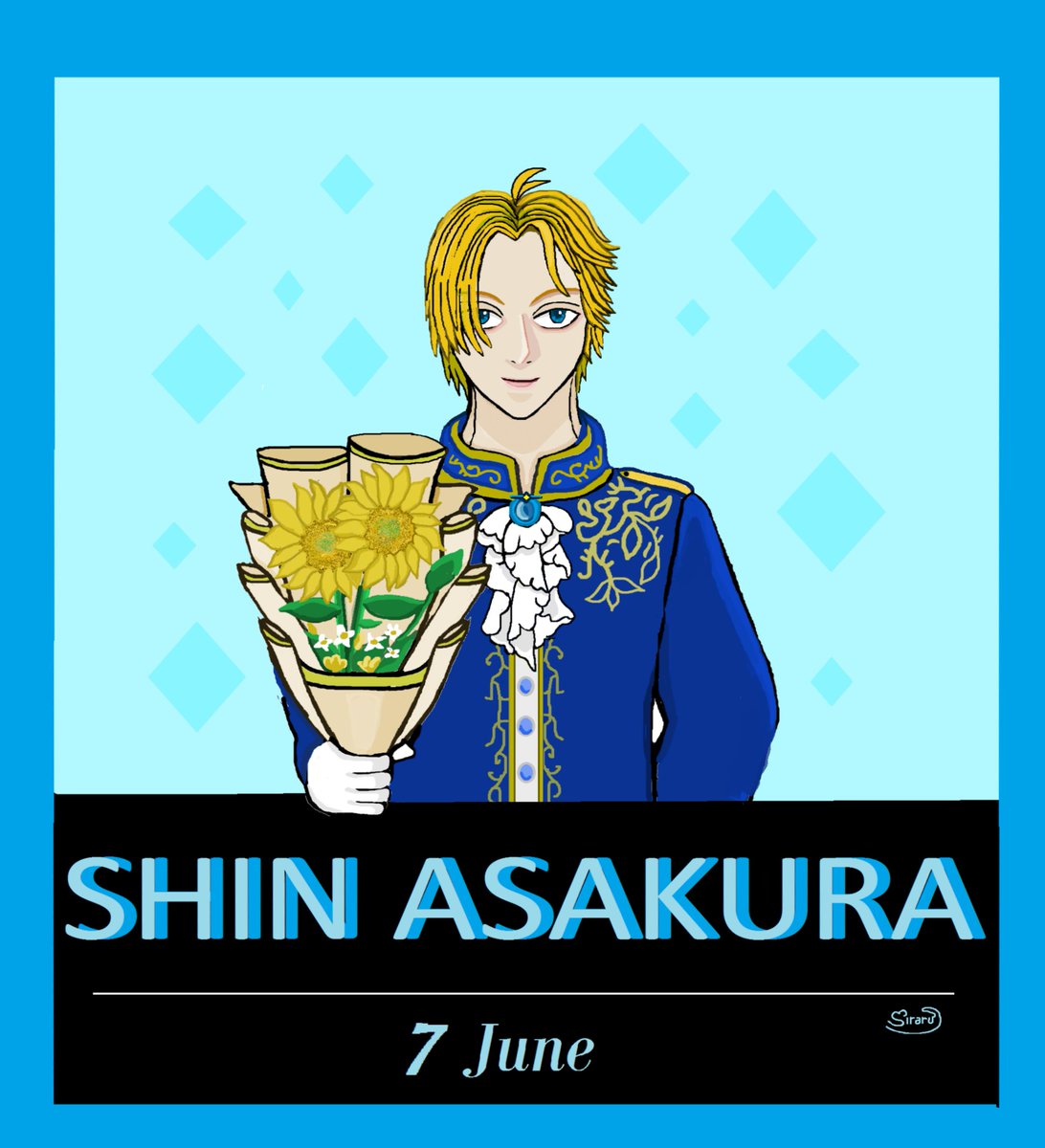 SAKADAYSFESS's tweet photo. Selamat pagi Sakadays! Dan Happy Birthdays buat si Lemon bunga matahari king prengat-prengut kita 🎉 Asakura Shin 🎉

Art by Sender
https://t.co/ZAZ4XMExIO