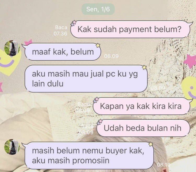 amiqq__'s tweet photo. Ini sampe ganti bulan, nunggu pcnya laku dulu 🙃

Dn line : zyy / zyy gj1 br2 https://t.co/CDHaJYIj7K