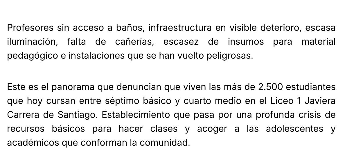Paz_ZarateB's tweet photo. 🇨🇱Nuestro #Liceo1 "Javiera Carrera", antaño el mejor colegio femenino del país, está muerto.
@mbachelet @soledadalvear @pvodanovic @gdelafue @jlopezsaffie @karydelfino @SerranoDaniela_ @cnavarretesilva @javiarce @DAurenque @LorenaPMedinaM @veronicaacha @Profe_Pepa @FabiolaLathrop @VpAmaro @wendosilva @AdrianaEGomez @pschaulsohn