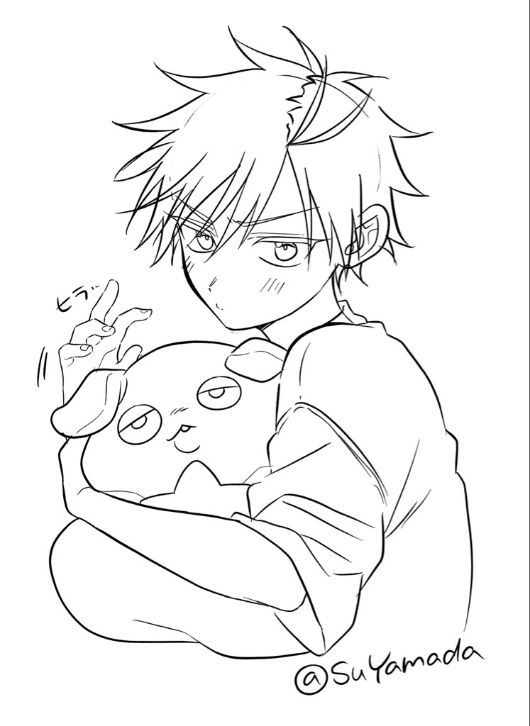 イベントの差し入れ用のさくらくん(下描き) 