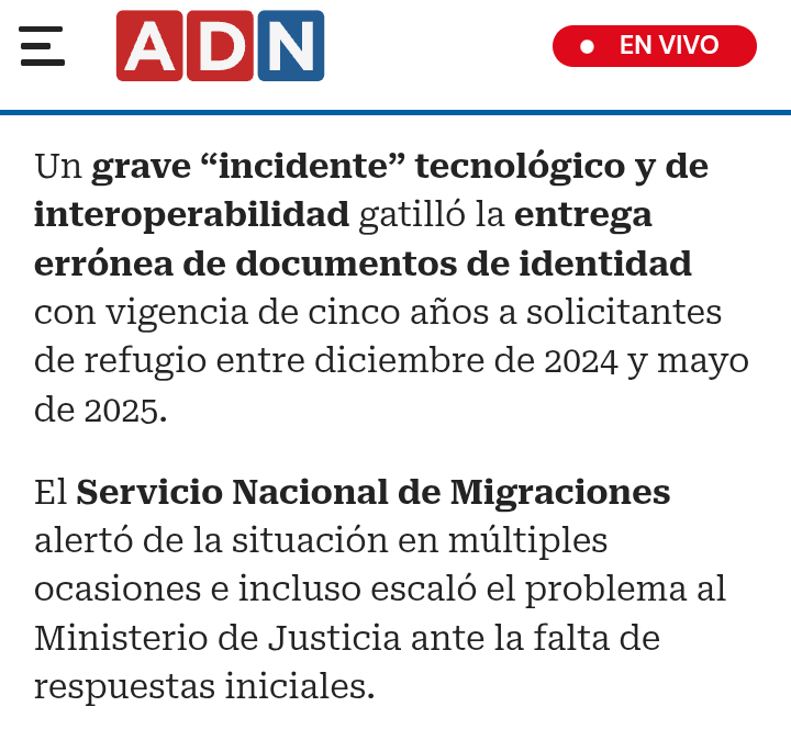 rdplcl's tweet photo. @dondelarana @adnradiochile El hecho ocurrió entre 2024 y 2025, durante el gobierno de Boric. 🤷
. https://t.co/mt7fuqVQbC