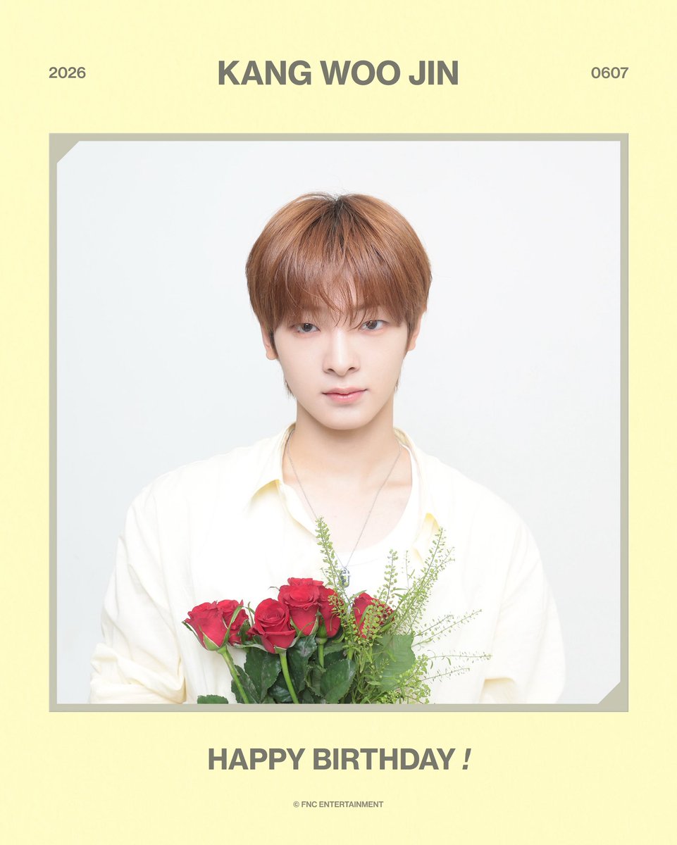 fncmusicjapan's tweet photo. [#カンウジン]20260607 HAPPY BIRTHDAY
생일 축하해요♡

#FLAREU #KANGWOOJIN #HappyWOOJINDay https://t.co/UhSGbeh1ex