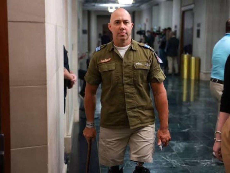 EthanLevins2's tweet photo. They complain about Qatar while former IDF soldiers ARE IN CONGRESS. 

Brian Mast wears his IDF uniform to the United States Congress. https://t.co/1KIcP4w4lK