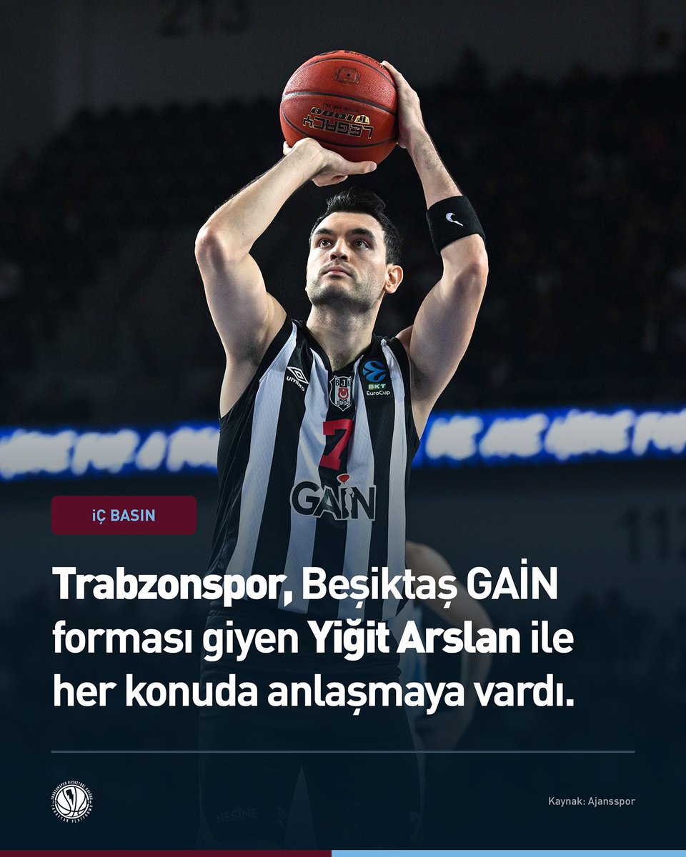 TSBasket's tweet photo. 🚨 FLAŞ! @ajansspor'un haberine göre Trabzonspor, Yiğit Arslan ile her konuda anlaşmaya vardı. https://t.co/igvucjwVPi