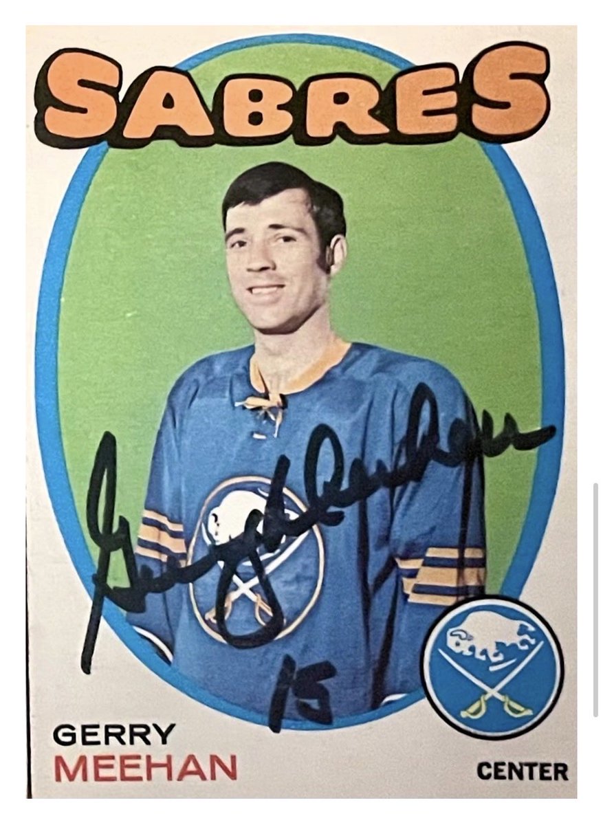 SignatureStori's tweet photo. Rest in peace Gerry Meehan #sabres #autographs https://t.co/r0KXizGDYk