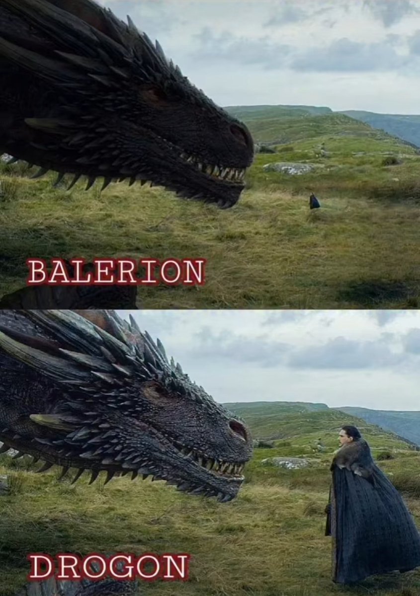 FantasyEpics's tweet photo. Drogon was terrifying....

Balerion was the reason kingdoms surrendered without a fight. 🐉🔥 https://t.co/dEg38gkQ26