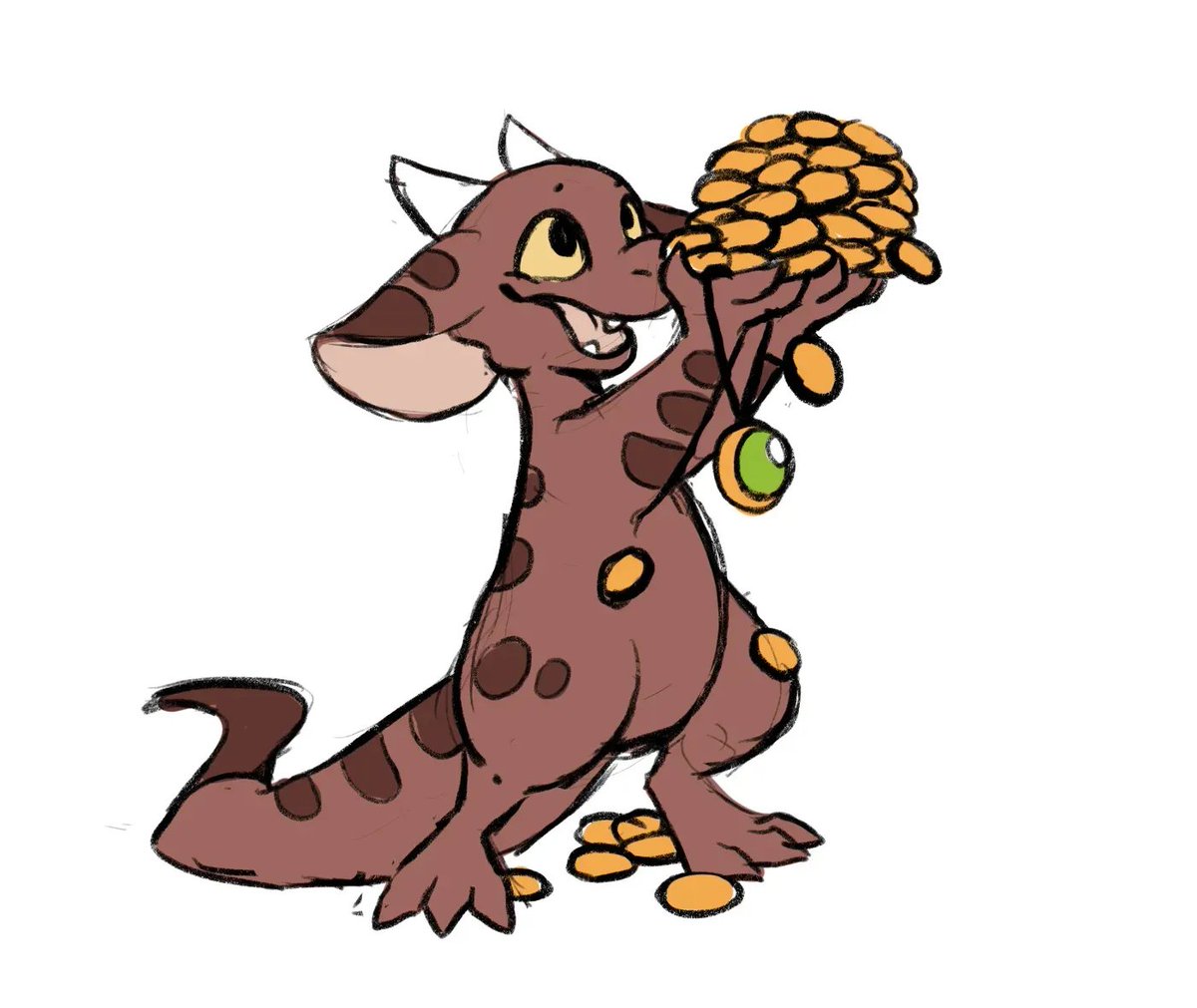 GrumpyGryphon's tweet photo. Working on the pin designs for the ESK (Emotional Support Kobold) campaign! https://t.co/zjub7QjsEL