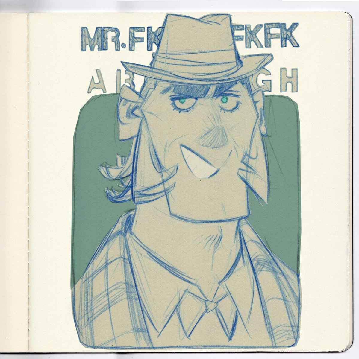 WLIU9's tweet photo. Portrait from sketchbook:D

#gentleman #portrait #characterdesign #sketchbook #doodleart https://t.co/dhPwZINn7W
