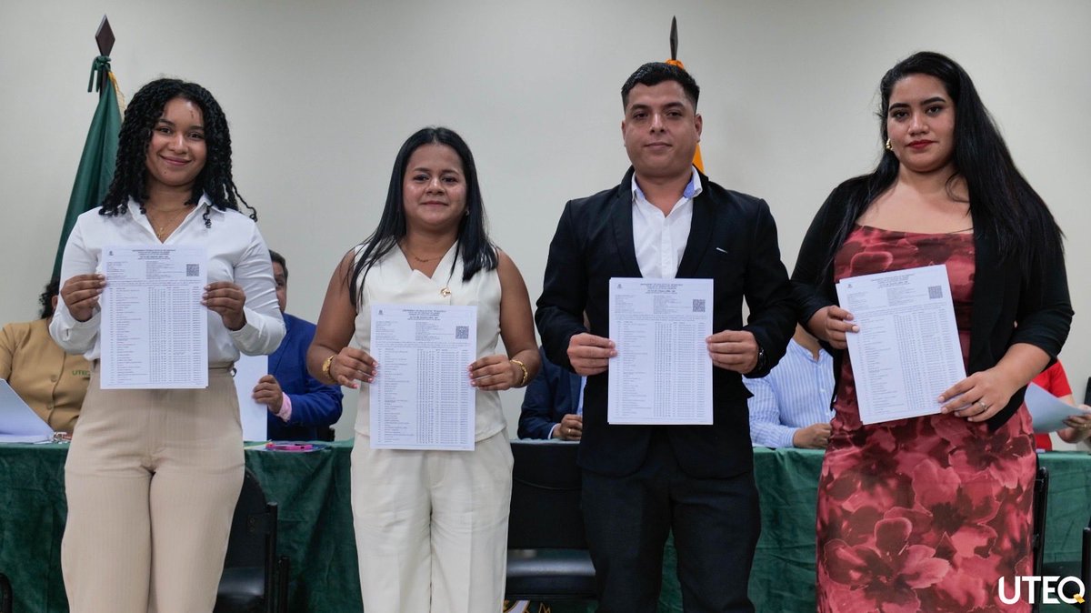 utequevedo's tweet photo. La Facultad de Ciencias Pecuarias de la UTEQ llevó a cabo la firma de actas de egresados de las carreras de Biología, Ingeniería Agropecuaria, Acuicultura y Zootecnia, en una ceremonia desarrollada en el campus La María. https://t.co/tZiCe3j9Rf
