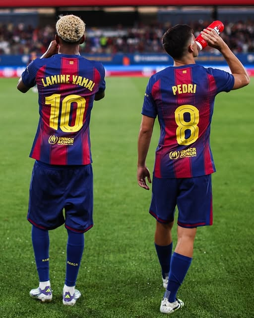 FCBchem's tweet photo. Spain building around Pedri and Lamine isn’t bias. It’s just accepting that the cleanest football still comes from Barcelona. https://t.co/hAW4MHDiDy