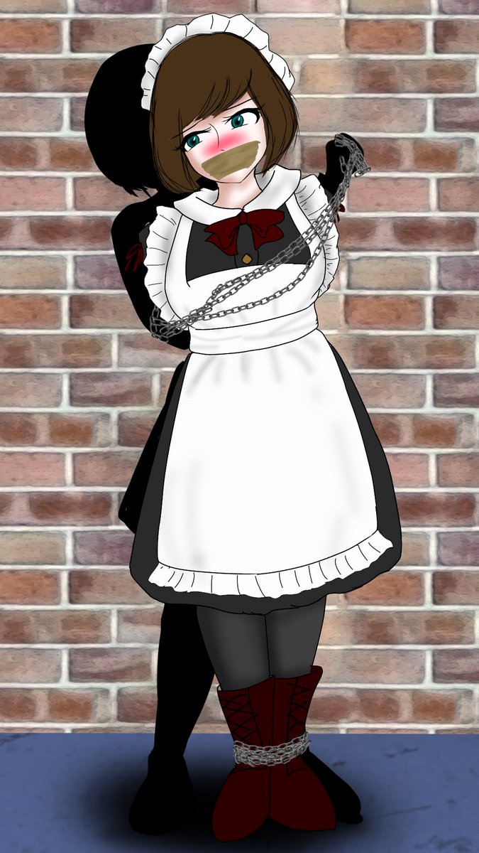 mmm808082's tweet photo. #深夜のDID作品60分一本勝負
お題:めいど

Sなお嬢様の戯れに付き合わされるメイドさん。
「鎖で縛られるのは流石に痛いのでやめていただけませんか…？」とやんわり嫌がるも、反抗したと捉えられ口にガムテープ。為す術なくされるがまま。 https://t.co/O0cB22svpc