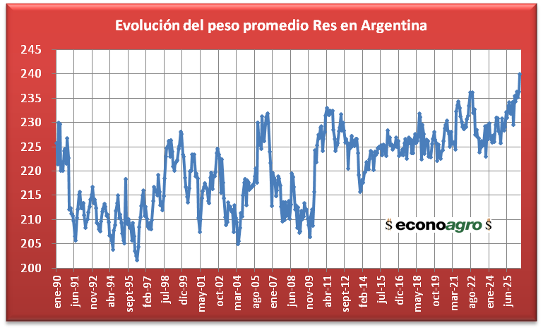 AndresHalle's tweet photo. DATAZO !!!! Récord en el peso de faena. Mayo tuvo el mayor registro desde 1990 por lo menos; 240 kilos https://t.co/vfXsnjbig2