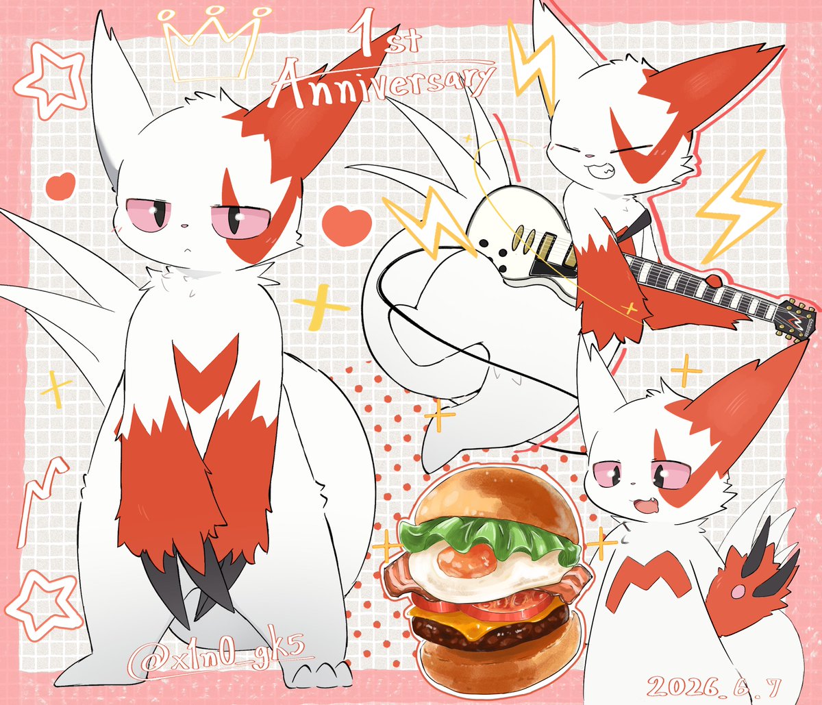 x1n0_gk5's tweet photo. ザングース達を描き始めて11ヶ月目と同時に、
1周年です!!これからもどうぞよろしくお願いします! https://t.co/GPx3hIKDV5