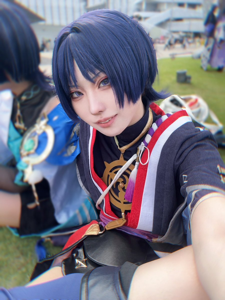 wowo__ruirui's tweet photo. cosplay 散兵☂️
初出しだったよ〜
ドロ沼だけど2人とも顔良くてありがとう
  #アコスタところざわ https://t.co/ap9xIW72Cu