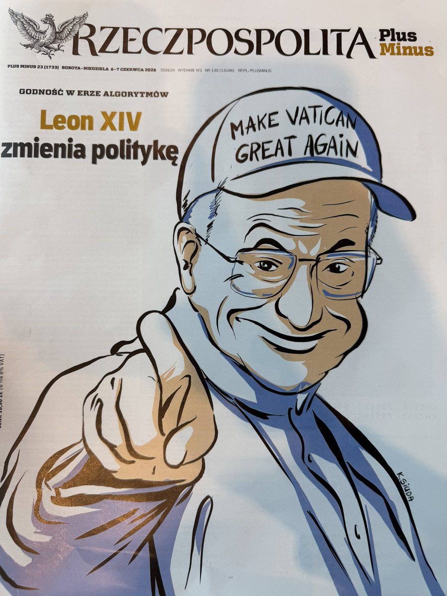 SzymonRuman's tweet photo. Świetny najnowszy numer #PlusMinus @rzeczpospolita!
🇻🇦Nie tylko o @Pontifex_pl i #AI, chociaż sporo o tym, ale również wywiad z Sandrą Hüller-gwiazdą „Ojczyzny” Pawlikowskiego (świetna rola również w „Heil Mary”), tekstowo Polsce - kraju sukcesu w oczach Czechów i Słowaków 🇨🇿 🇸🇰 https://t.co/pWIKNoHW9K