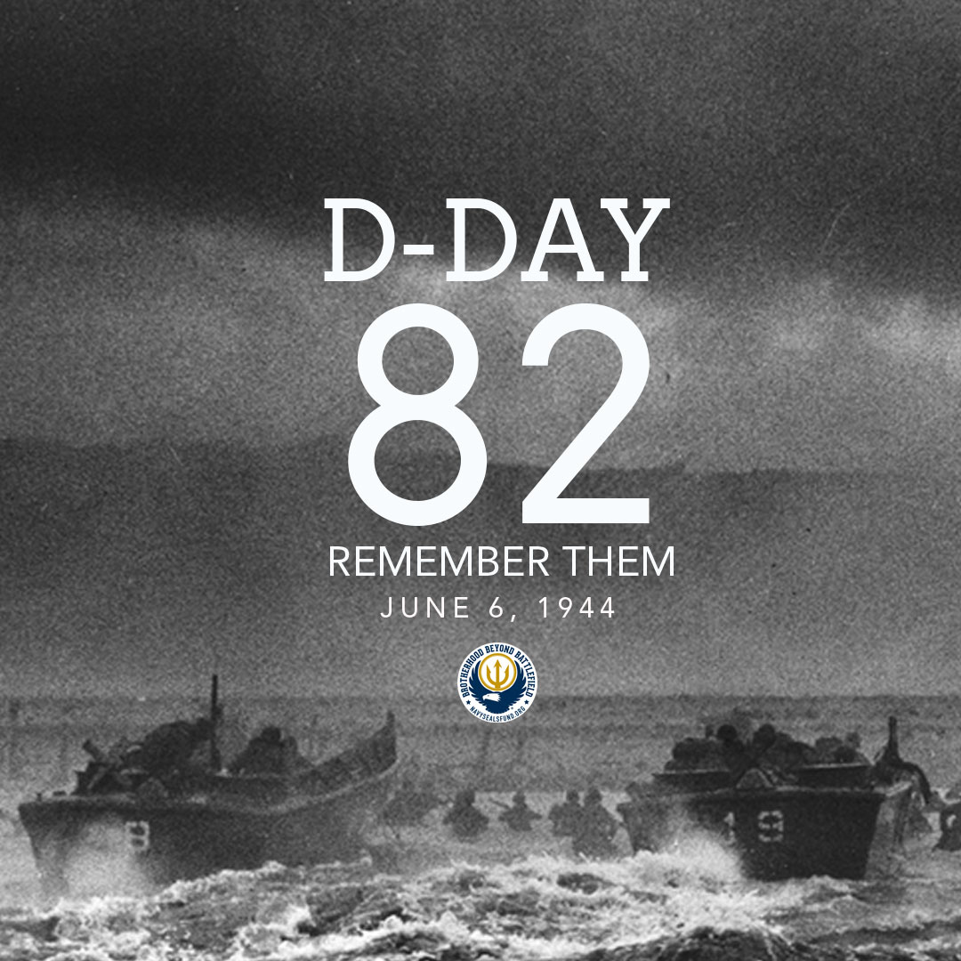 NavySealsFund's tweet photo. Today is the 82nd anniversary of D-Day, marking the historic Allied landings on the beaches of Normandy, France- #RememberThem #dday #wwii #navysealsfund https://t.co/5MwmSHz5Mf