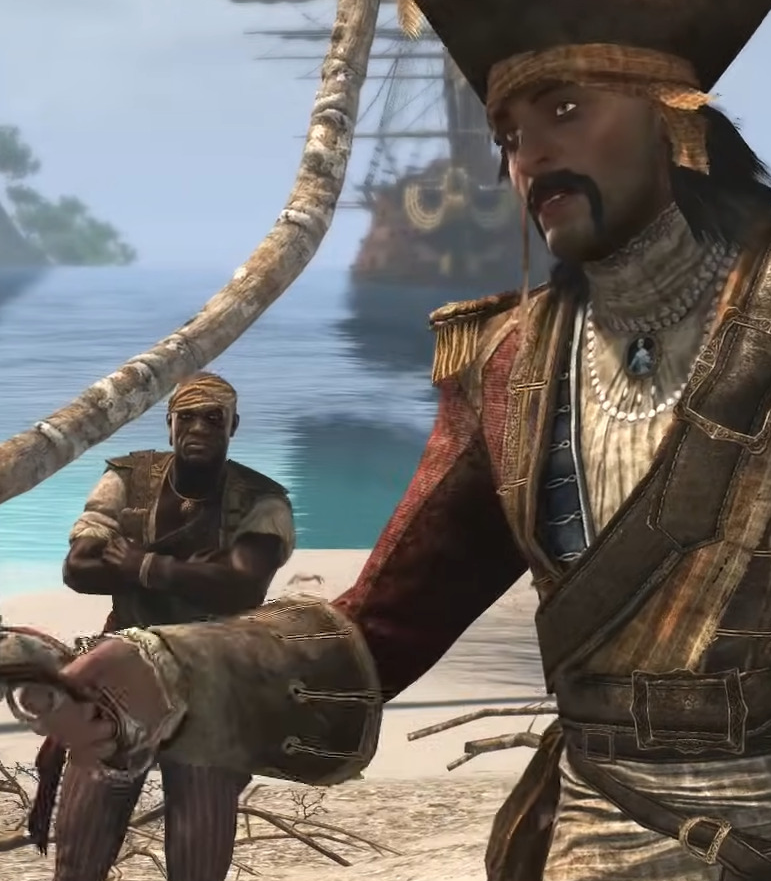 AccessTheAnimus's tweet photo. Photobombing Distrustful Adéwalé in 🏴‍☠️Assassin's Creed Black Flag Resynced 🏴‍☠️

Remake [2026]  🆚 Original [2013] https://t.co/qWTTPPiFty