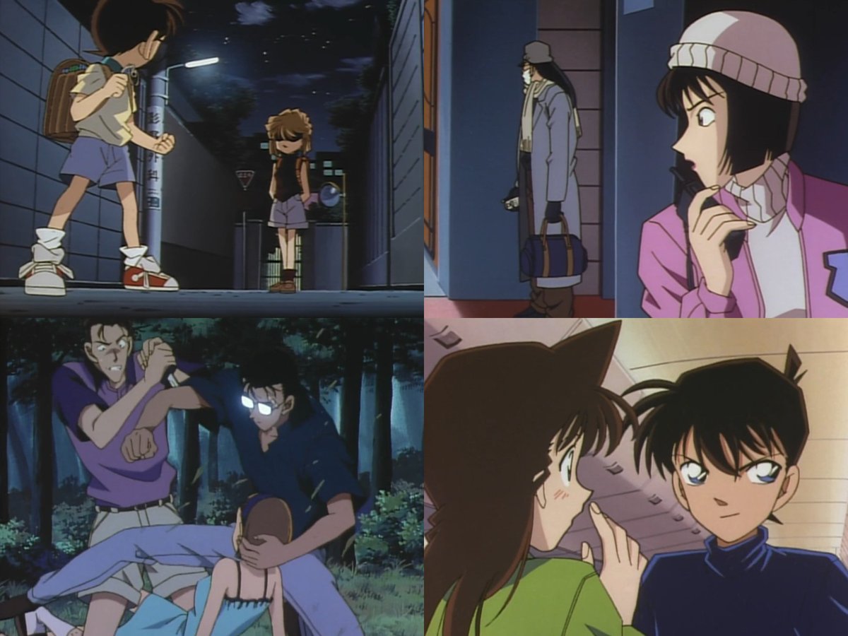 merusepi00q's tweet photo. たんプリ舞台の1999年の年に展開されたコナンの内容

TVアニメ
・灰原、佐藤刑事、京極さん初登場
・飛行機内で起きた事件を解決する新一(回想)
・パトカーや白バイと並走する自転車乗りの警官

・劇場版
世紀末の魔術師

・OP＆EDテーマ
ギリギリchop
Mysterious Eyes
Still for your love
Free Magic https://t.co/orwXbx74hL