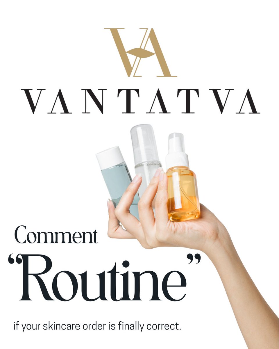 vantatva's tweet photo. Following trends but skipping the basics?
#Healthyskin starts with a #routine you can stick to.
#Cleanse. #Treat. #Seal. #Protect.
Simple steps. Better habits. Healthier-looking skin.
How many of these steps are part of your daily routine?
#SkincareRoutine #Vantatva #Skin https://t.co/et7RbUOuWc