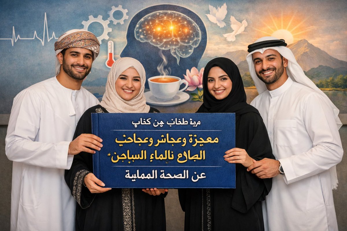 FARISALHAJRI's tweet photo. مقتطفات من كتاب "معجزة وعجائب العلاج بالماء الساخن" عن الصحة العقلية

يطرح الكتاب فرضية جوهرية مفادها أن الهاكوا (الماء الساخن) يمتلك قدرة فريدة على تعزيز وظائف الدماغ، ولا سيما الذاكرة، من خلال تنشيط عمليات التمثيل الغذائي العصبي. 
https://t.co/Emc8sJjjkh https://t.co/8TatK3Osuo