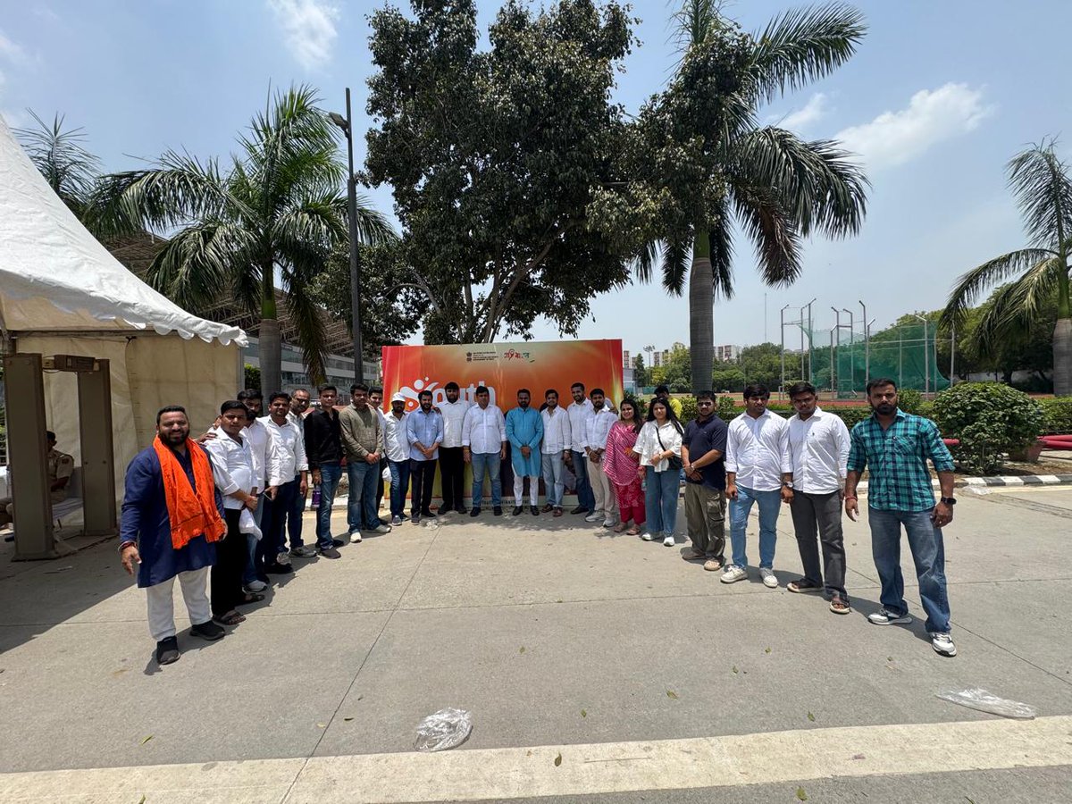 adv__deepali's tweet photo. Today, My Bharat Youth Convention Program
in Thyagraj Sports Complex, New Delhi..Delhi State Team Youth Wing BJP..Rekha Gupta ji(Delhi CM),Maithley Thakur ji(MLA).. https://t.co/fOrhhORFgf
