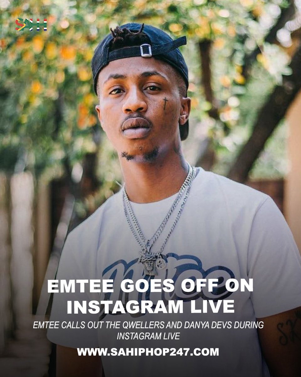 sahiphop247's tweet photo. During the live, Emtee claimed that members of The Qwellers were involved with his woman and directed harsh words toward Danya Devs. 😳

He also alleged that his ex-wife pulled out four of his dreadlocks during an altercation.

Do you think EMTEE needs help and support right now?
