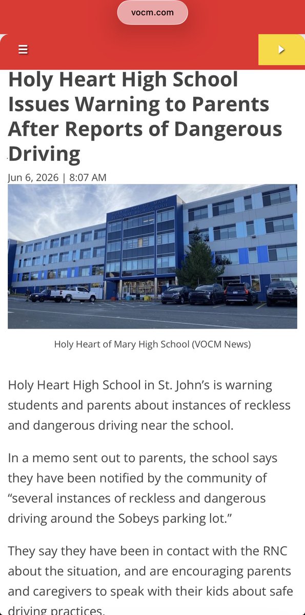 ForNL6's tweet photo. School issued warnings to parents about something off school grounds? Thought was cops who do that 🤣 https://t.co/QZyCRk1Jc3