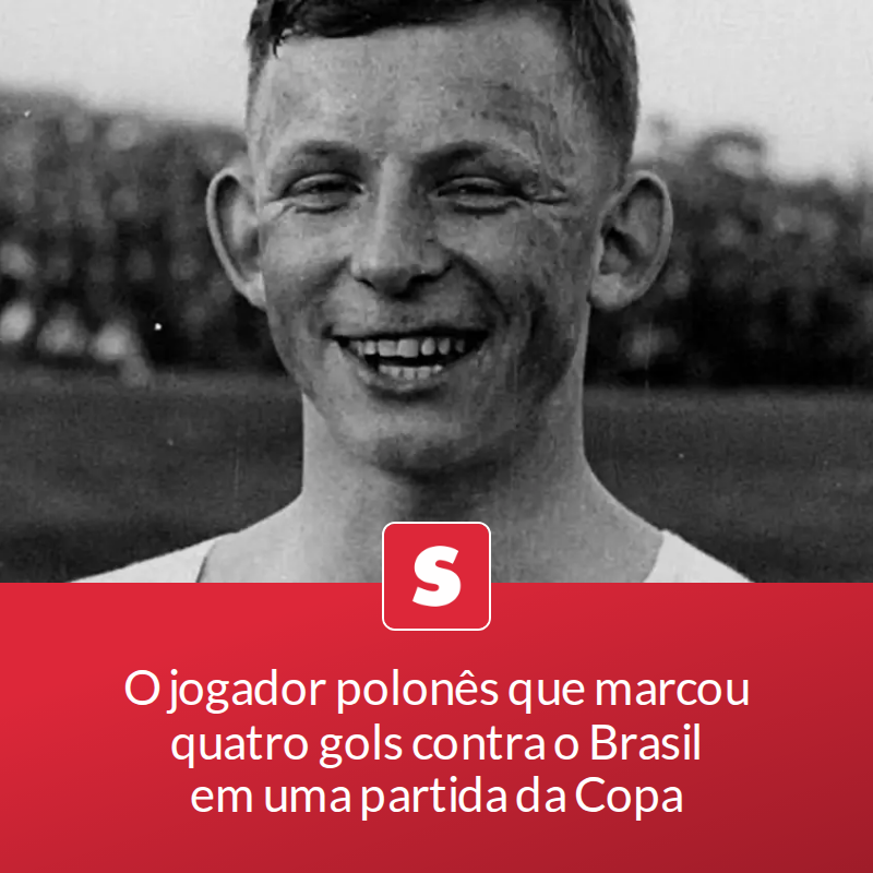 revistasuper's tweet photo. O jogador polonês que marcou quatro gols contra o Brasil em uma partida da Copa

Willimowski fez história no futebol polonês, mas foi esquecido sob acusações de traição.

📖 Leia a matéria no link - https://t.co/CnTu5VpyoP https://t.co/G48LVxNfc6