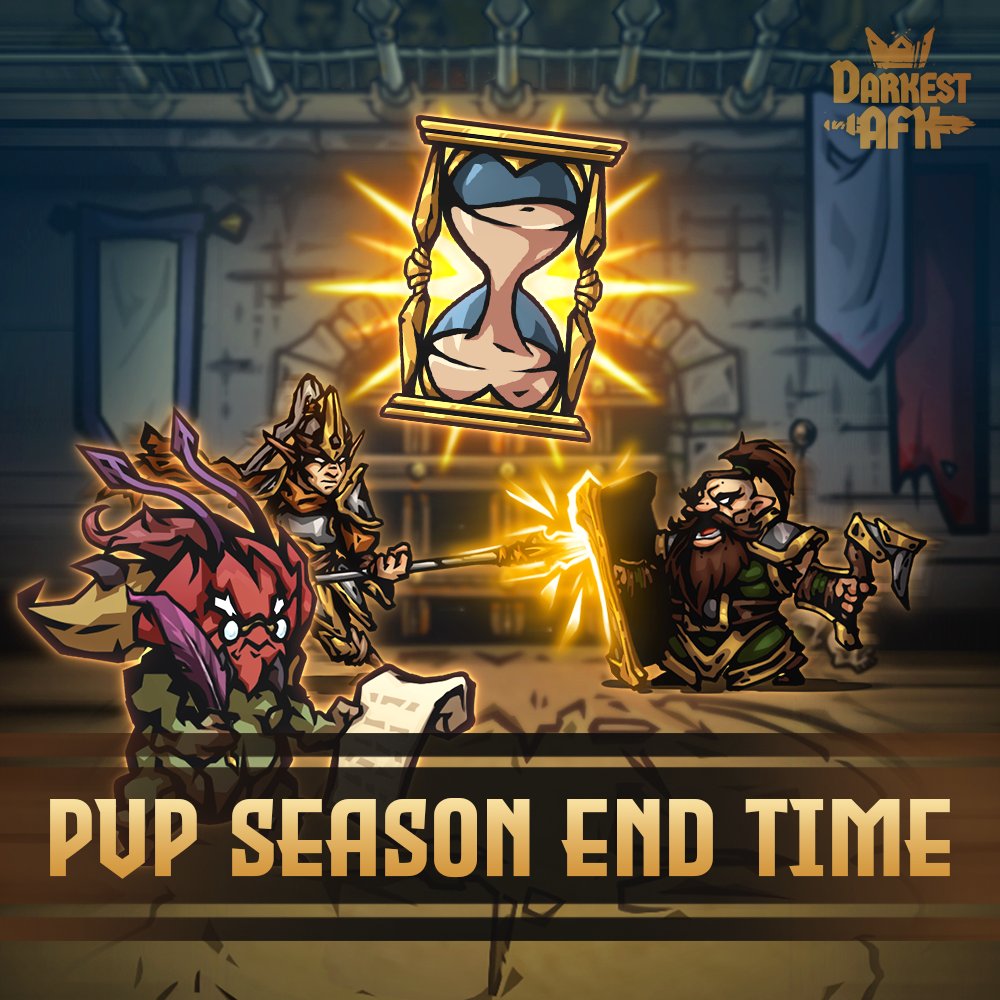 Darkest_AFK's tweet photo. ⌛PvP Season Ending Soon

The current PvP season is coming to an end. Prepare for your final battles and reach the best possible result this season.

The event ends on:

🗓️Sunday, June 7
⌚between 17:00 and 19:00 UTC

See you in the Arena of Doom!

#MobileGames #RPG #DarkestAFK https://t.co/YTyH1KusFw
