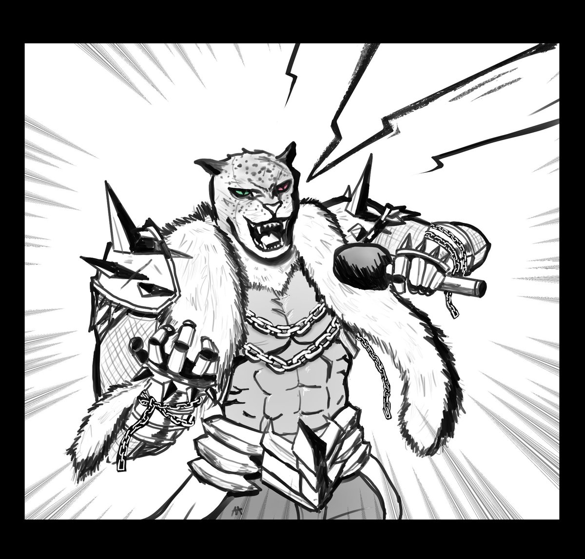 AnroidArt's tweet photo. My new tekken main, Armor King! https://t.co/4ZjT71uZeG