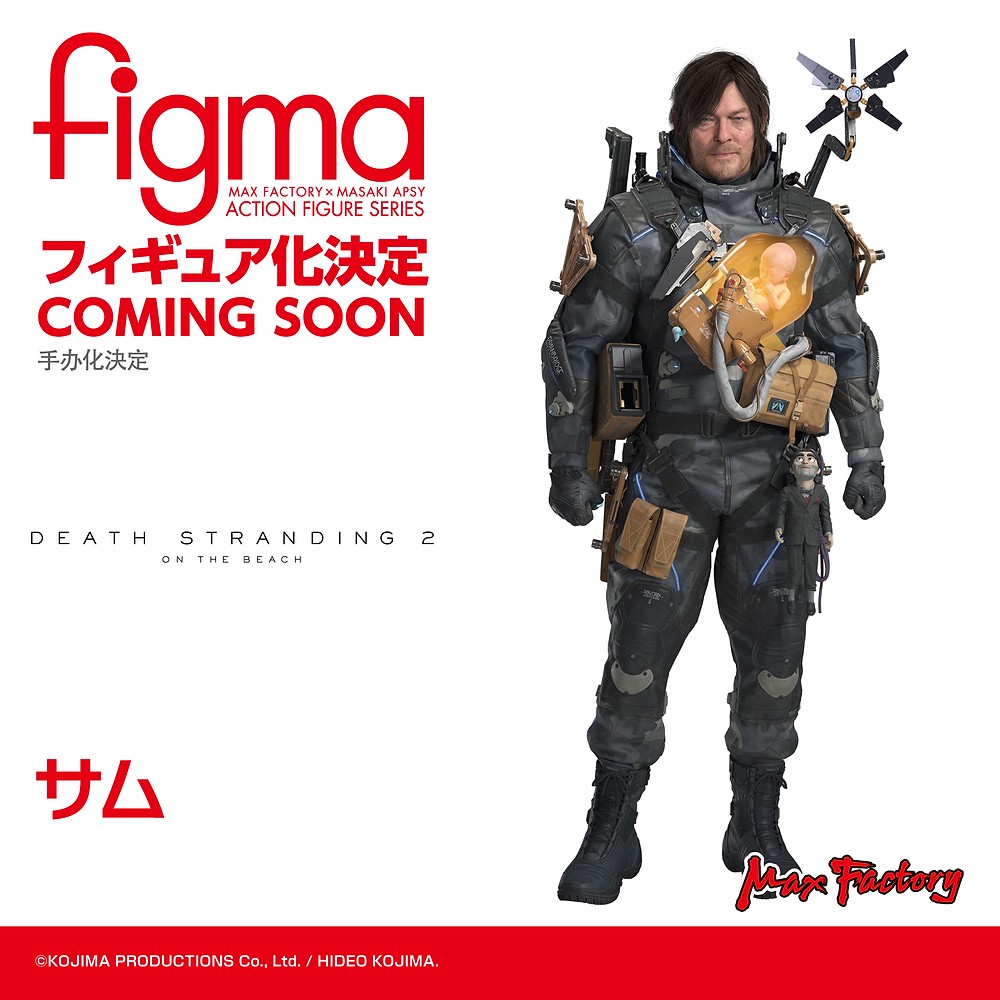 gsc_kahotan's tweet photo. ◤　商品化決定　◢
￣￣￣￣￣￣￣￣￣
figmaサム
＿＿＿＿＿＿＿＿＿
▼#グッドスマイルフェス フォトギャラリー
https://t.co/KuP6l0u5U7

#DeathStranding2 #maxfactory #figma https://t.co/VNOqm66csj