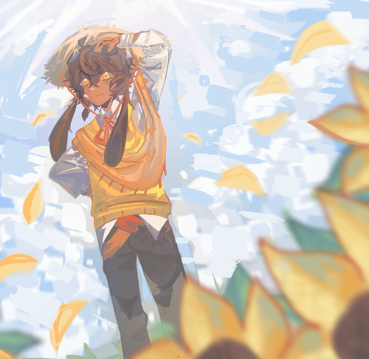 Mariziumm's tweet photo. The colours in this are lowkey ugly but it’s ok,,, #LomedyFanart https://t.co/mvb4sDgKwu