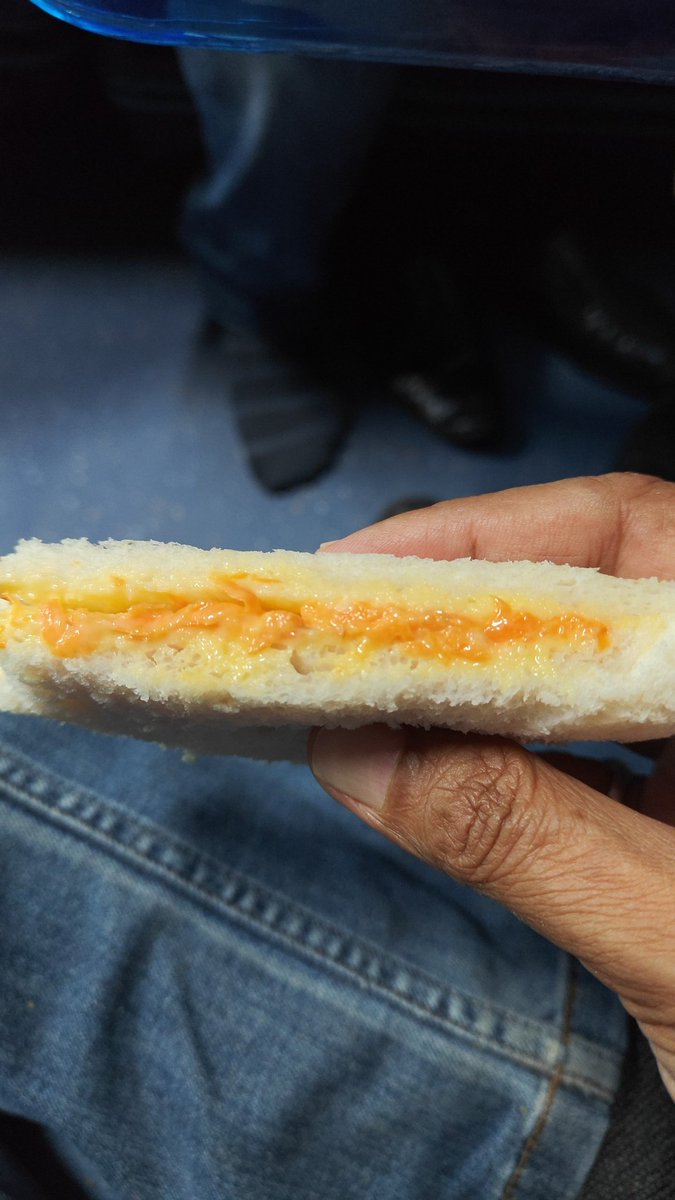 raakeshchavan's tweet photo. And this is supposed to be a sandwhich.. Only god and contractor knows what's in it as it tastes very funny and stinks horrible.
This is Rajdhani Train premium service for u @AshwiniVaishnaw @PMOIndia @rashtrapatibhvn @drmmumbaicr @BhusavalDivn @RailwaySeva https://t.co/eszBTEcDmU