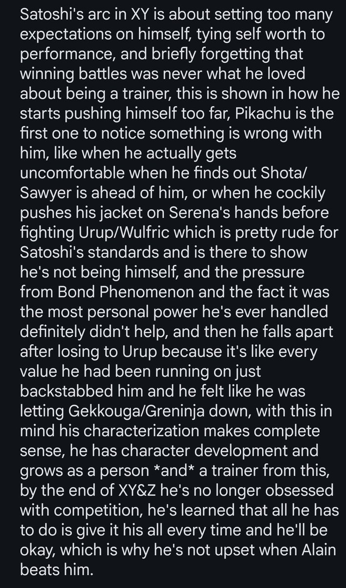 HyperNuman2's tweet photo. @HurricaneKishor @AshSatoshi4ever My comments on his XY arc that were aimed at different comments https://t.co/h8zCXJq7Ei
