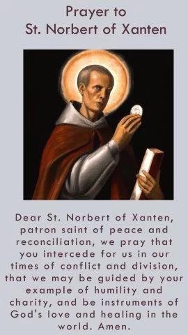 norbertmao's tweet photo. To my fellow Norberts: Happy Feast Day to all of us whose Patron Saint is St. Norbert of Xanten. https://t.co/dO1HhvKitF