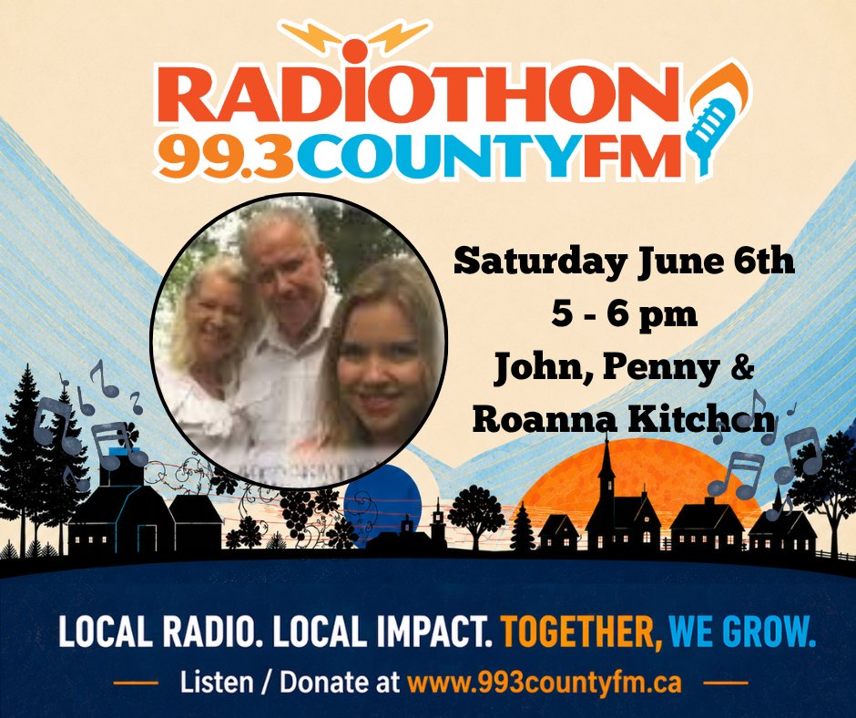 993countyfm's tweet photo. Matching donor hour courtesy of Emma Robinson and Ken Murray #radiothon2026 https://t.co/v8TWhqwkTL