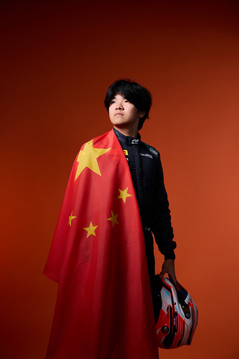 Formula3's tweet photo. History made for Gerrard Xie and China 🇨🇳

The @damsracing driver secured his best result in F3 with a P2 finish in the Monaco Sprint, becoming the first Chinese driver to stand on an FIA F3 podium 🙌🥈

#F3 #MonacoGP https://t.co/Tbg8I9h1Ek