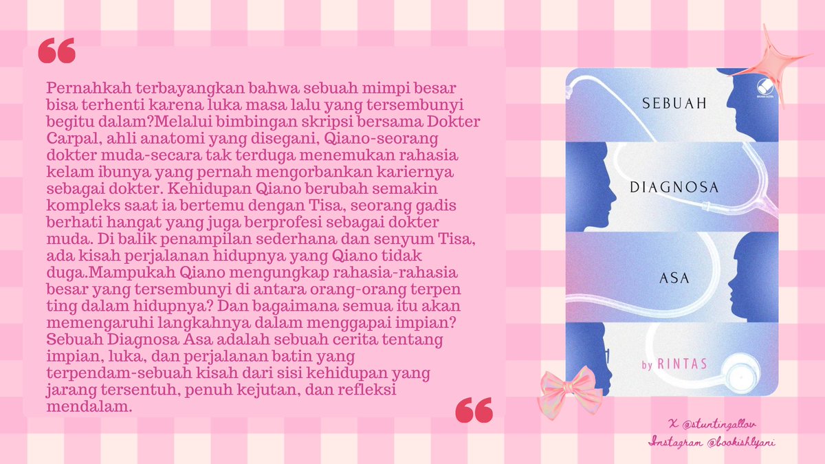 stuntingallov's tweet photo. ⟡ 𝕔𝕦𝕣𝕣𝕖𝕟𝕥 𝕣𝕖𝕒𝕕 ⟡ ꒰📖꒱
✍︎ Sebuah Diagnosa Asa by Rintas 
✉︎ E-Pusnara 
𝄜 06/06/26 https://t.co/jE11U8521n