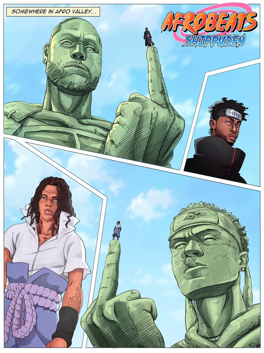 NoteSphere's tweet photo. AFROBEATS SHIPPUDEN: Rema vs Omah Lay (2026)

Illustrated by @iamwillysart https://t.co/zsH9MFRXhN