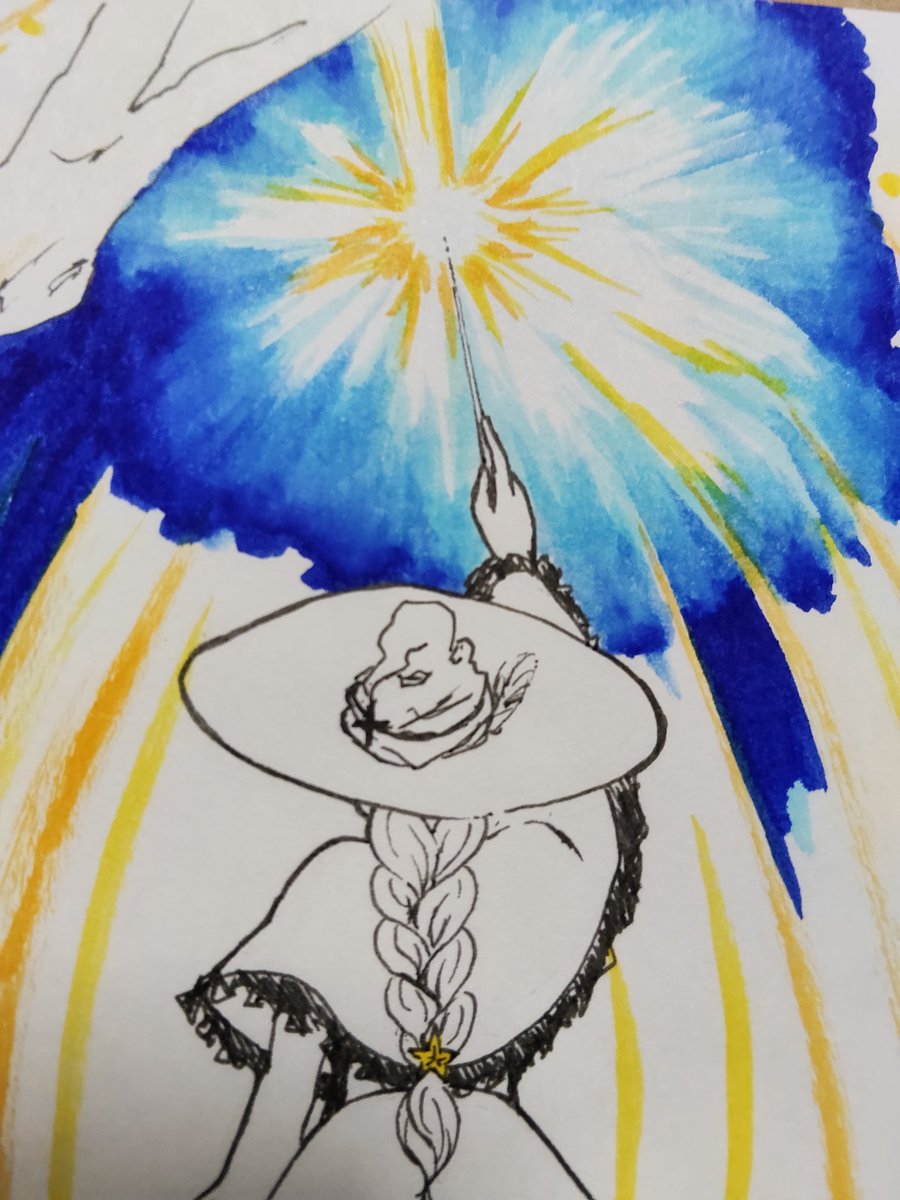 星降る森の魔法使い #イラスト #創作 #ファンタジー #絵描きさんと