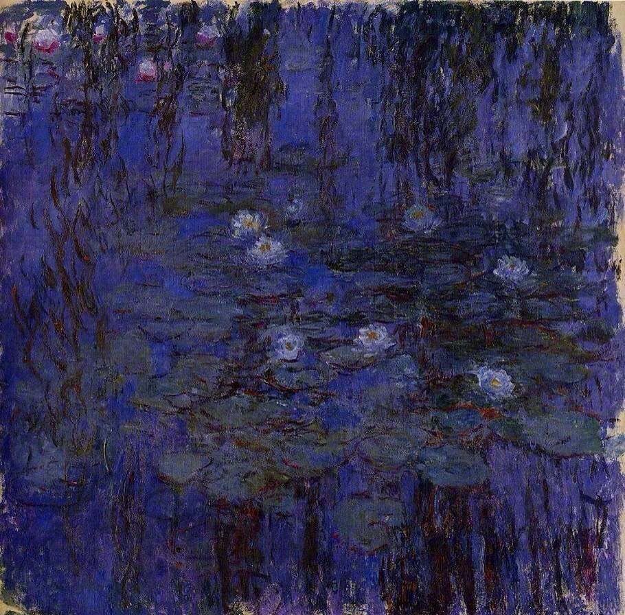22hrr22min's tweet photo. claude monet's violet paintings (french, 1840-1926) https://t.co/34R6CizpVj