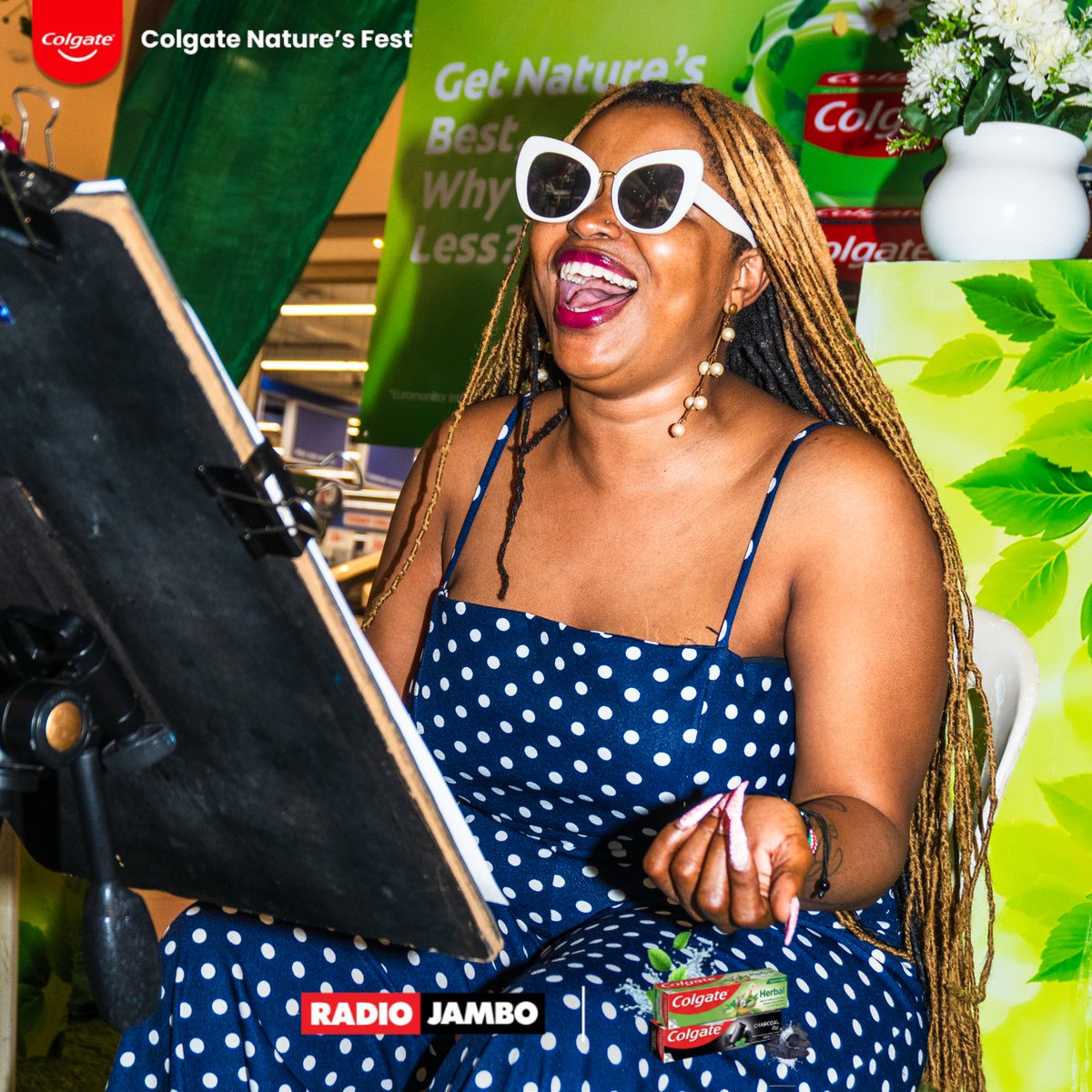 RadioJamboKenya's tweet photo. Tuko ndani ya TRM Mall kwa hisani ya @colgate_kenya πππ. Tuko na Colgate Herbal, Colgate Charcoal, Colgate Herbal with Salt. Pia kuna discounts kibao ndani ya @CarrefourKe , TRM Mall. Ukituona say hiππ.
#ColgateNaturesFest #ColgateHerbal #ColgateCharcoal #KituoChaWakenya https://t.co/k48ke0mjdi